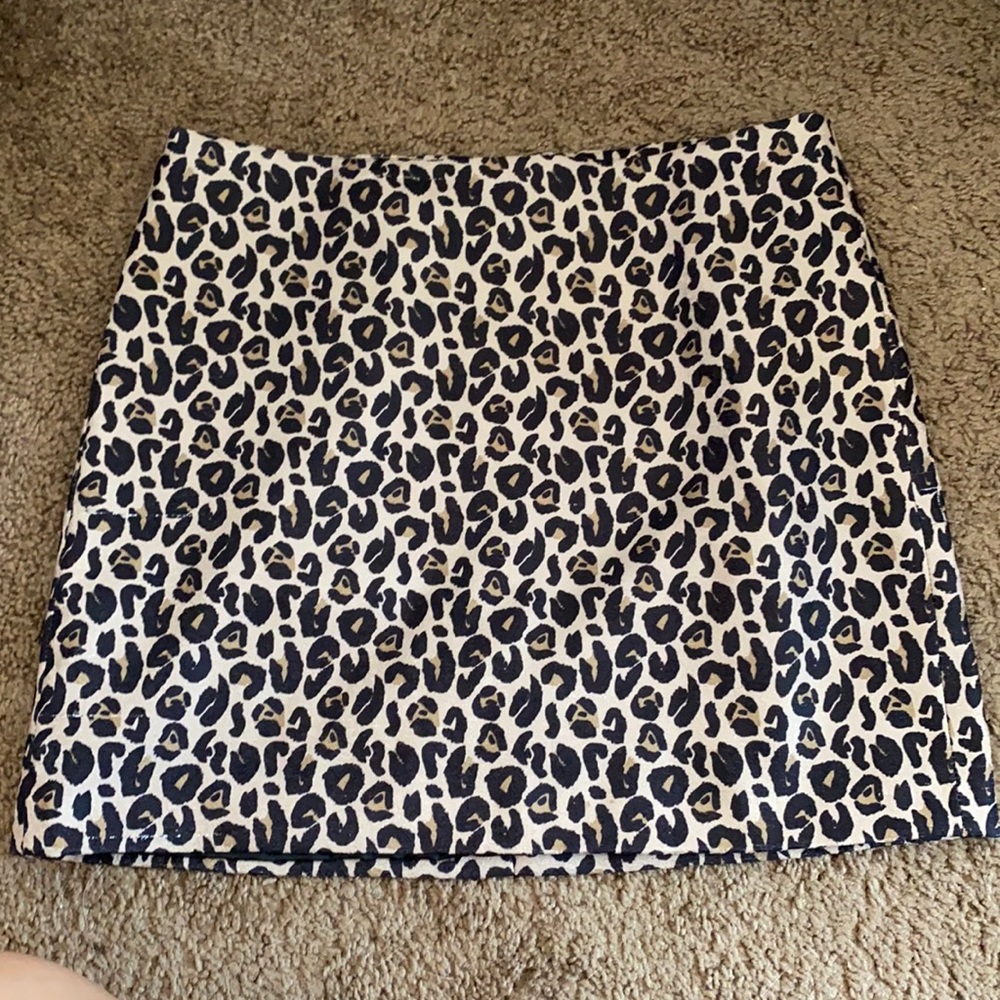 cheetah print skirt